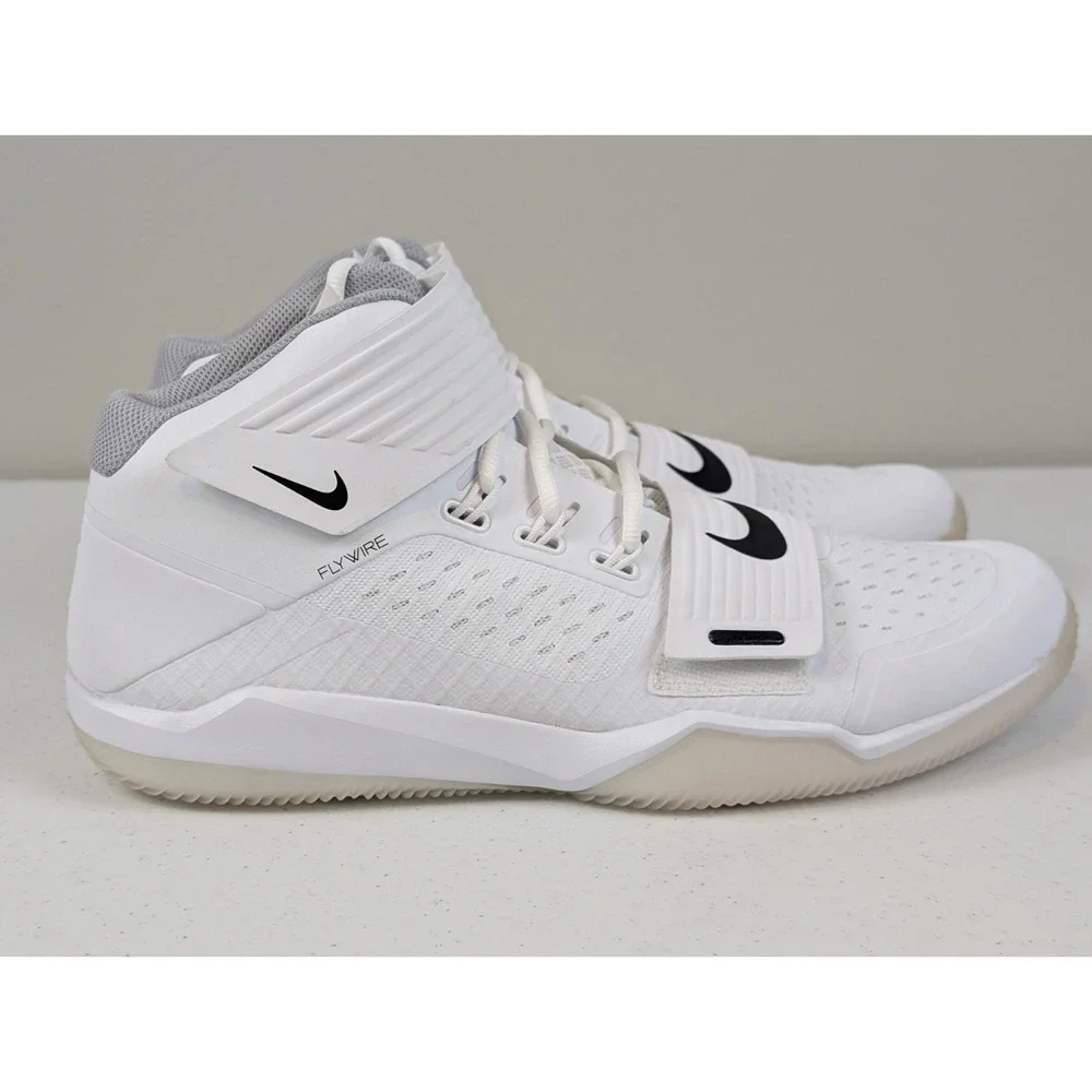 Nike Force Savage Turf Mid Pro Football White/Black AQ8130-100 Men's Size 11.5